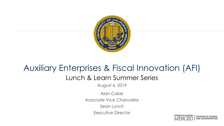 auxiliary enterprises fiscal innovation afi lunch n.w