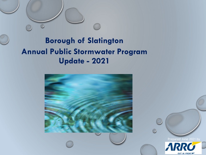 borough of slatington annual public stormwater n.w