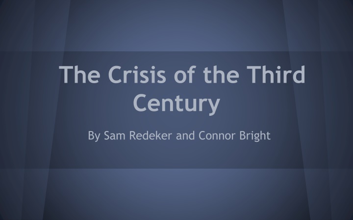 the crisis of the third century n.w