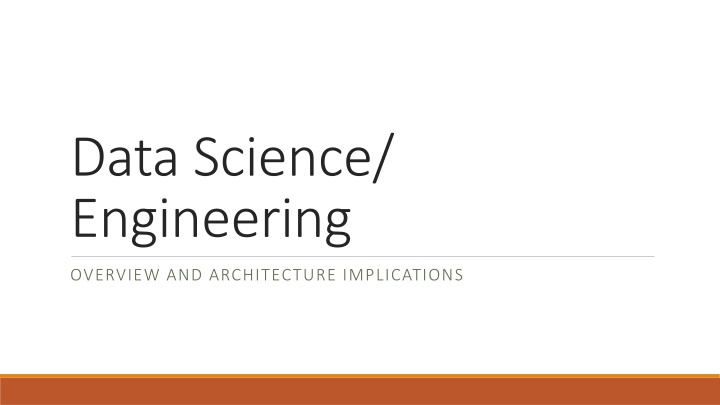 data science engineering n.w