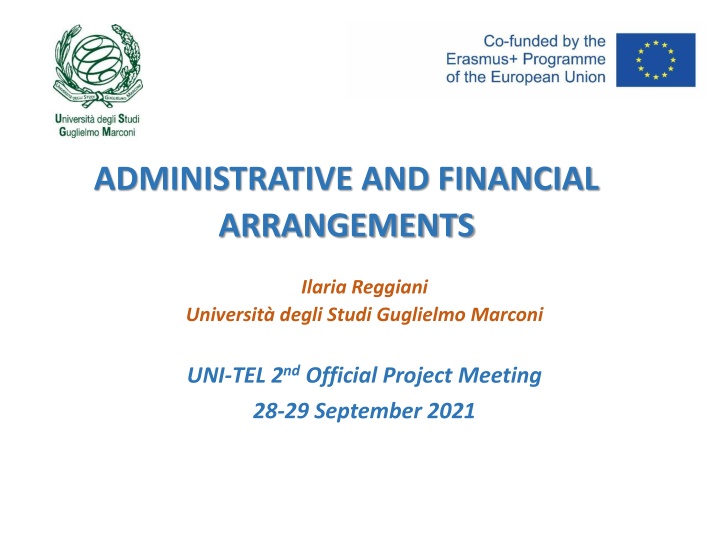 administrative and financial arrangements n.w