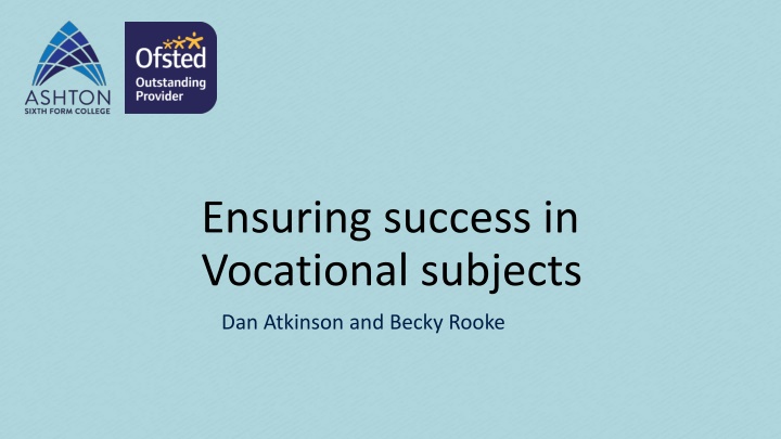 ensuring success in vocational subjects n.w