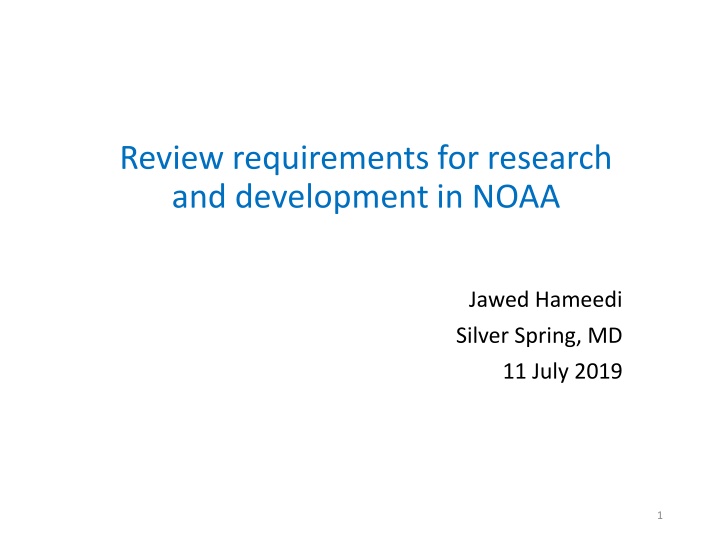 review requirements for research and development n.w