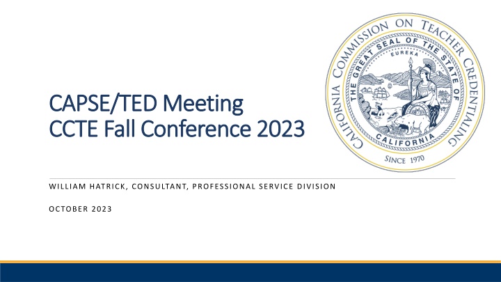 capse ted meeting capse ted meeting ccte fall n.w