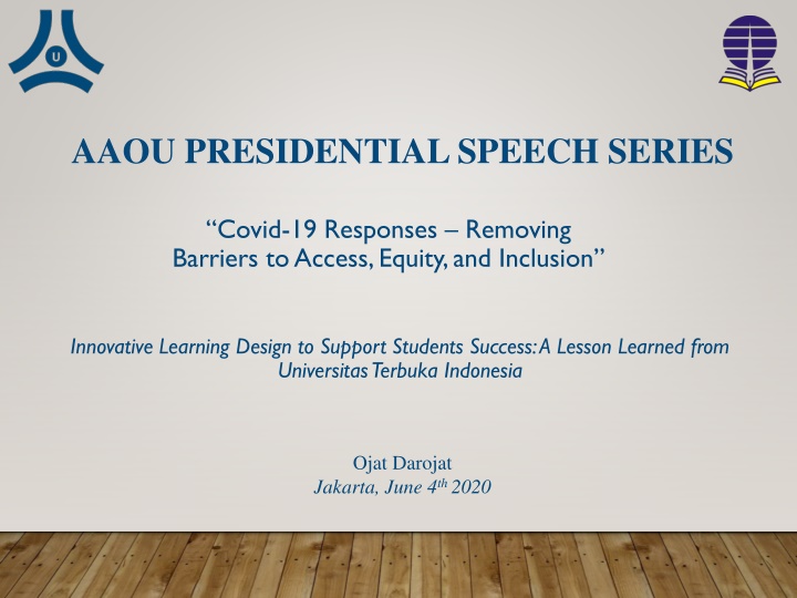 aaou presidential speech series n.w