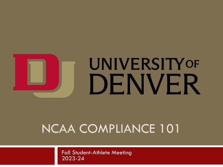 ncaa compliance 101 n.w