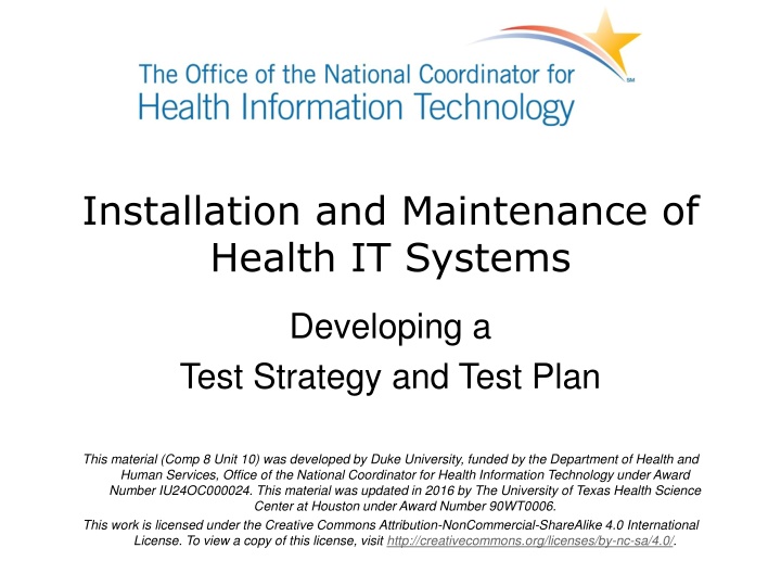 installation and maintenance of health it systems n.w