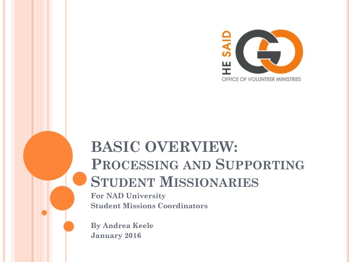 basic overview p rocessing and s upporting n.w