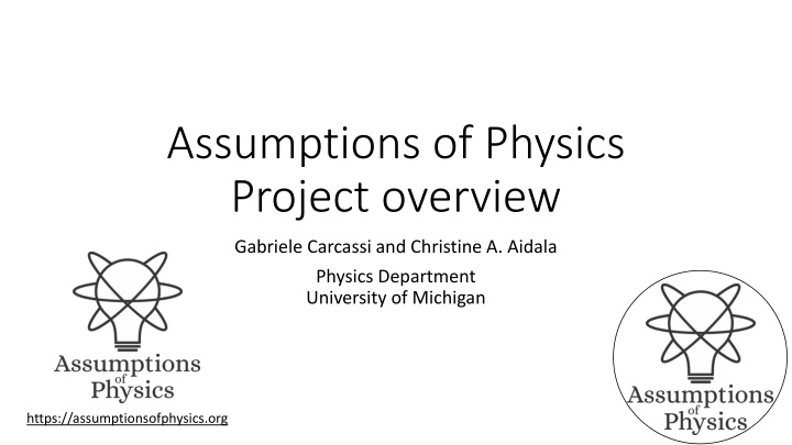 assumptions of physics project overview n.w