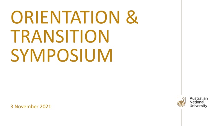 orientation transition symposium n.w