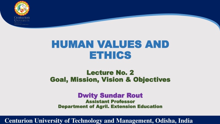 human values and human values and ethics ethics n.w