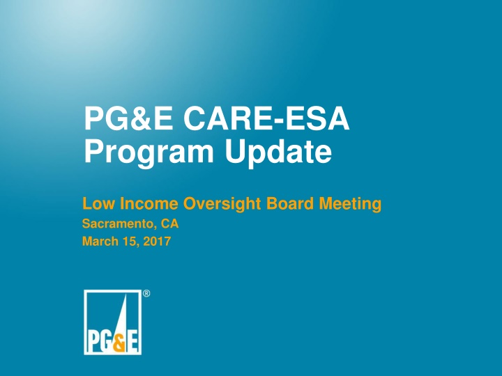 pg e care esa program update n.w
