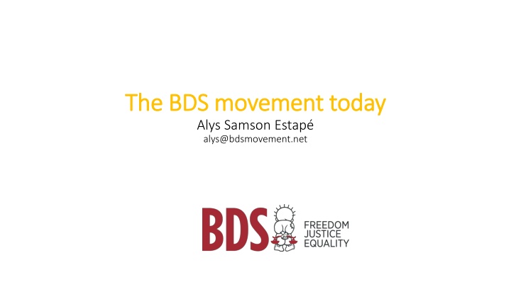 the bds movement today the bds movement today n.w