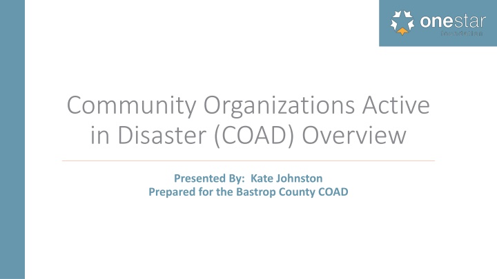 community organizations active in disaster coad n.w