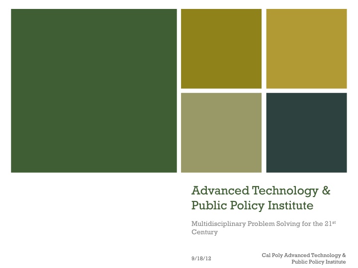 advanced technology public policy institute n.w