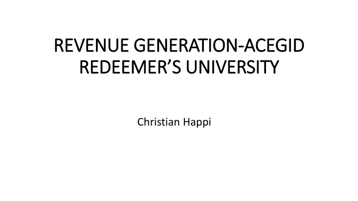 revenue generation revenue generation acegid n.w