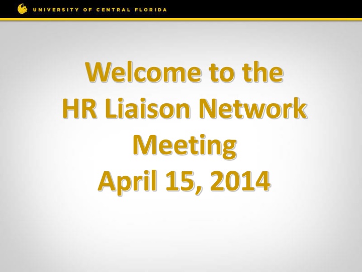 welcome to the hr liaison network meeting april n.w