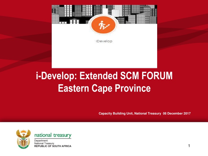 i develop extended scm forum eastern cape province n.w