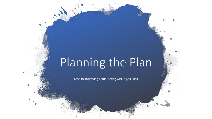 planning the plan n.w