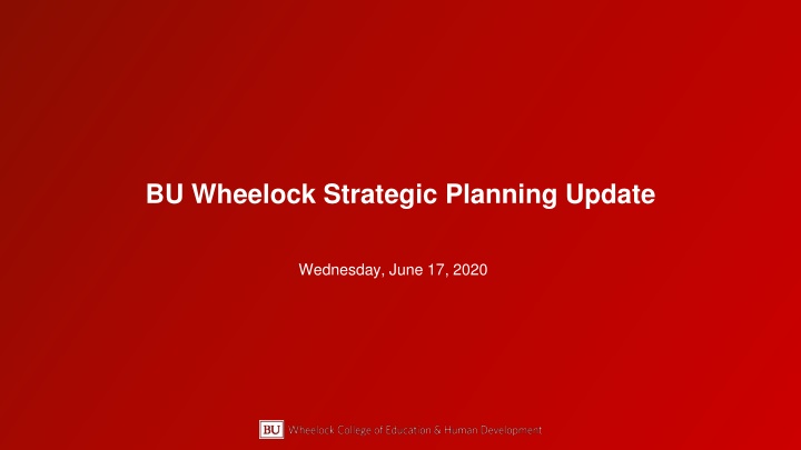 bu wheelock strategic planning update n.w