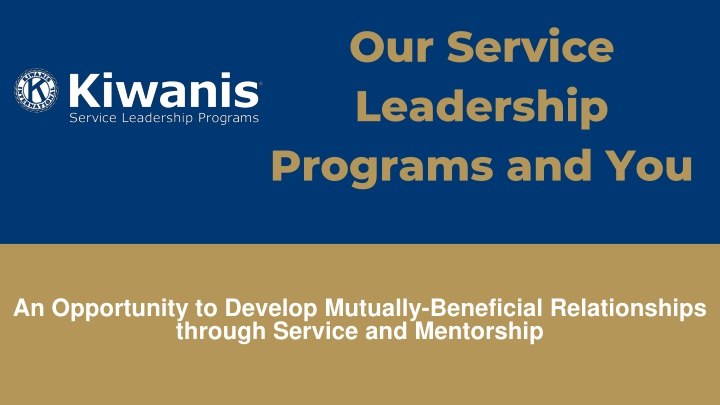 our service leadership programs and you n.w