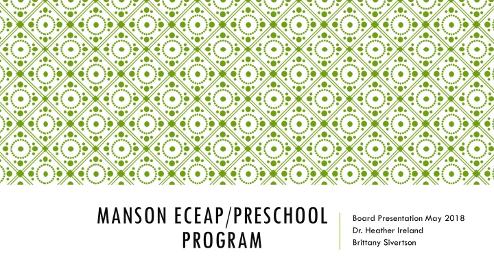 manson eceap preschool program n.w