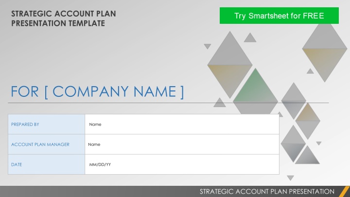 strategic account plan presentation template n.w