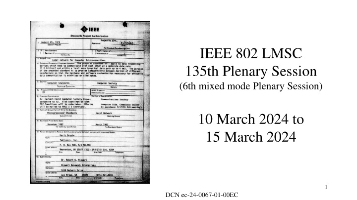 ieee 802 lmsc 135th plenary session 6th mixed n.w