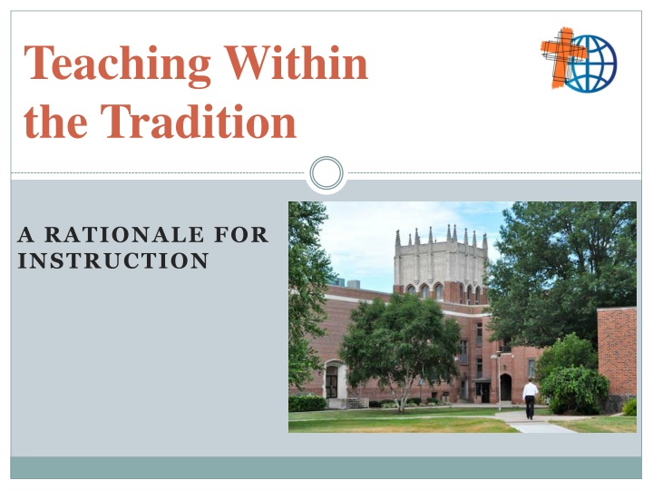 teaching within the tradition n.w