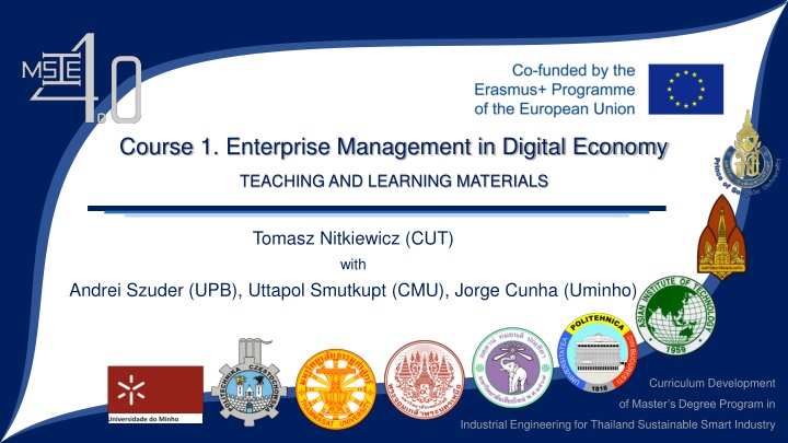 course 1 enterprise management in digital economy n.w