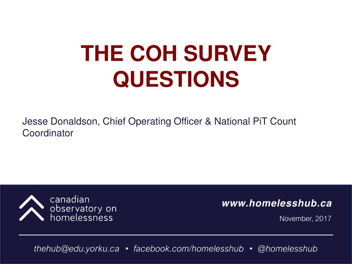 the coh survey questions n.w