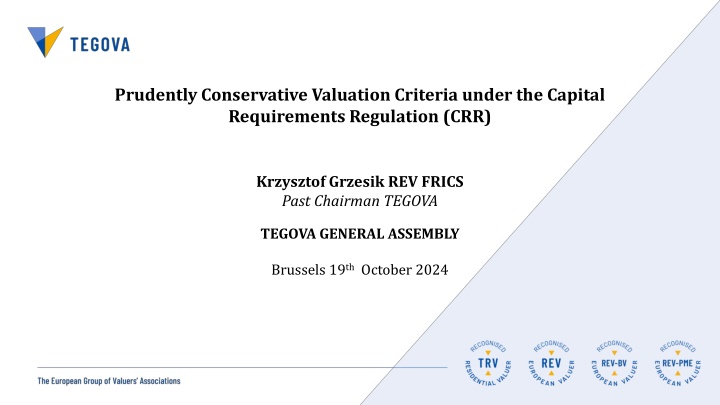 prudently conservative valuation criteria under n.w
