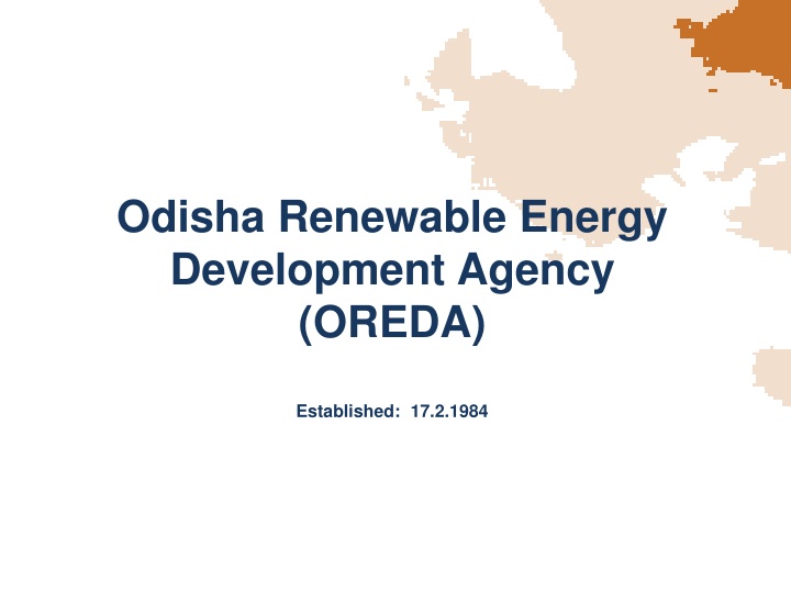 odisha renewable energy development agency oreda n.w