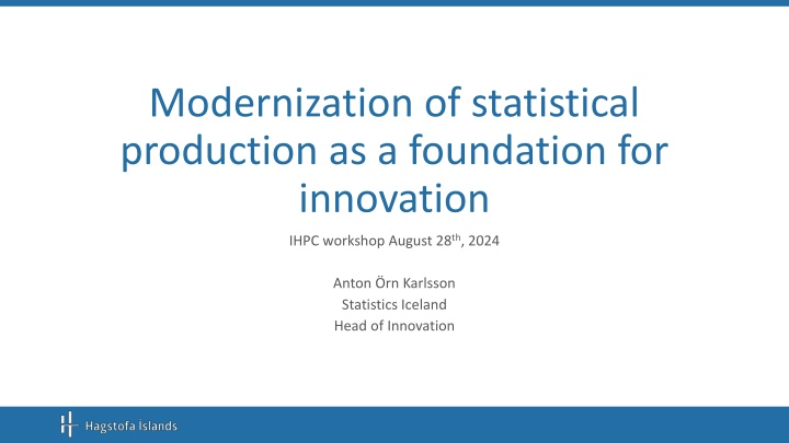 modernization of statistical production n.w