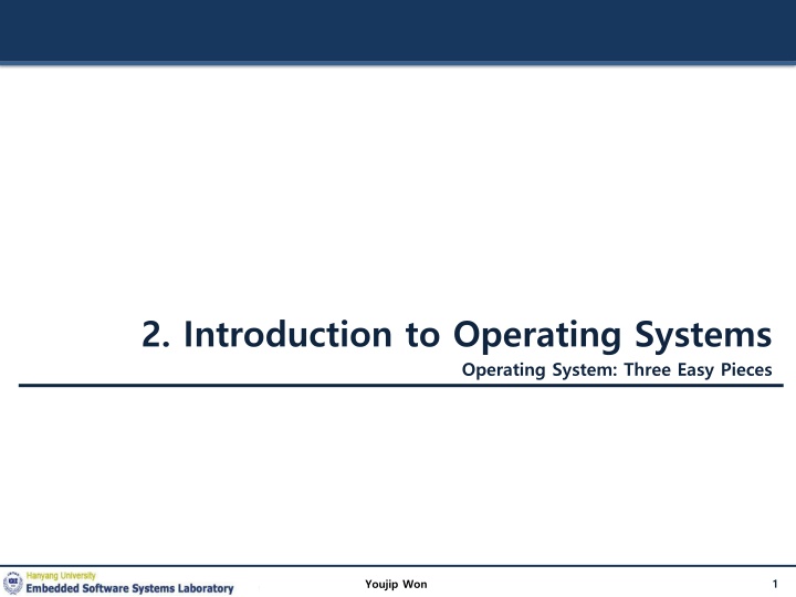 2 introduction to operating systems n.w