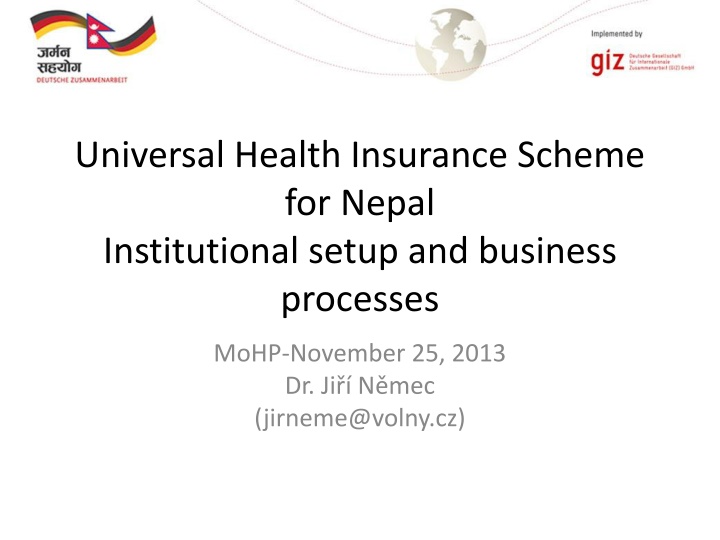 universal health insurance scheme for nepal n.w