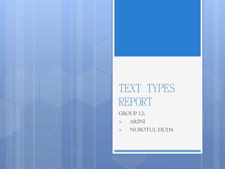 text types report n.w