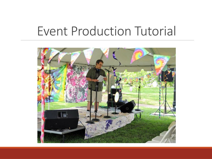 event production tutorial n.w