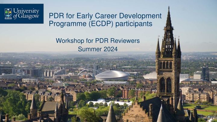 pdr for early career development programme ecdp n.w