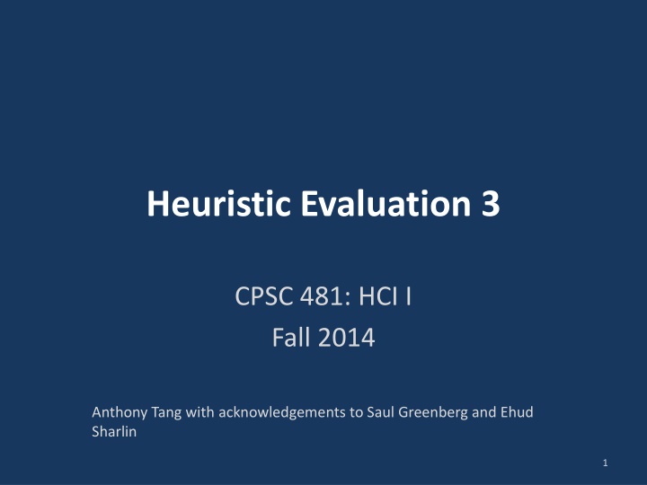 heuristic evaluation 3 n.w