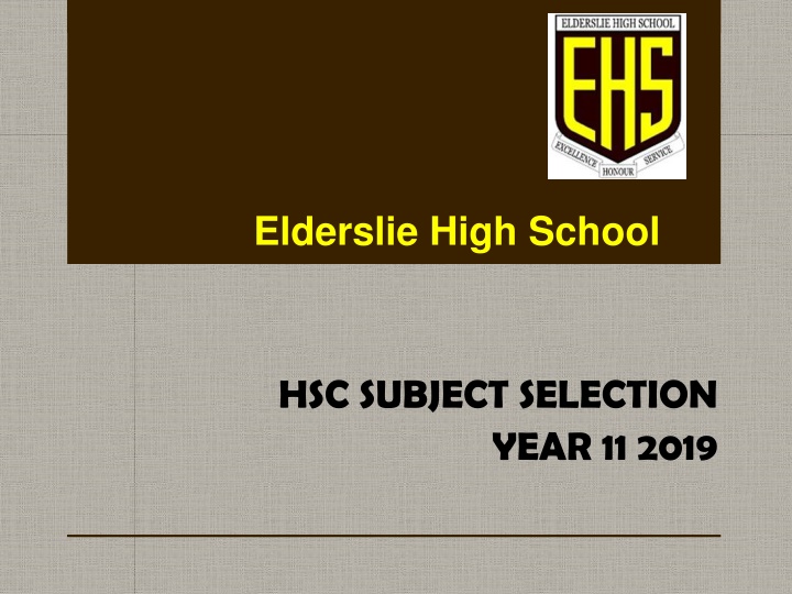 elderslie high school n.w