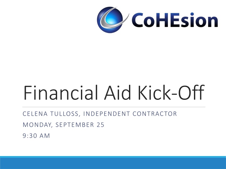 financial aid kick off n.w
