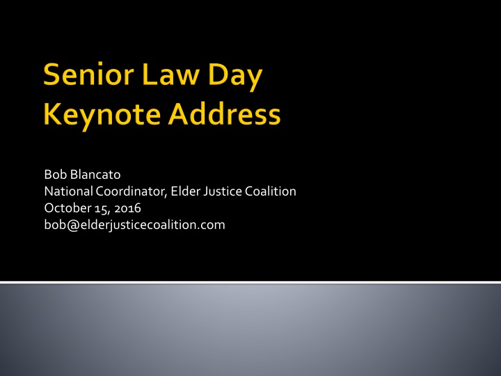 bob blancato national coordinator elder justice n.w