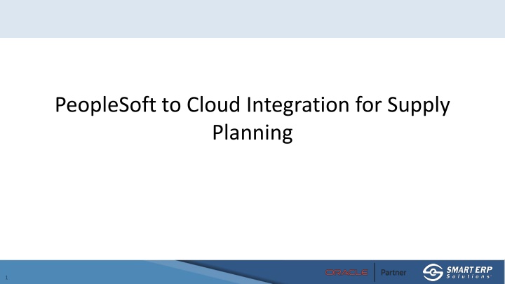 peoplesoft to cloud integration for supply n.w