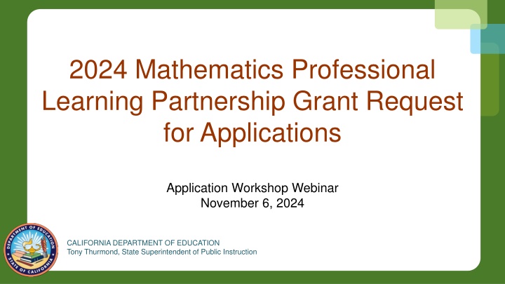 2024 mathematics professional learning n.w