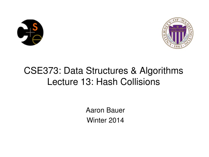 cse373 data structures algorithms lecture 13 hash n.w