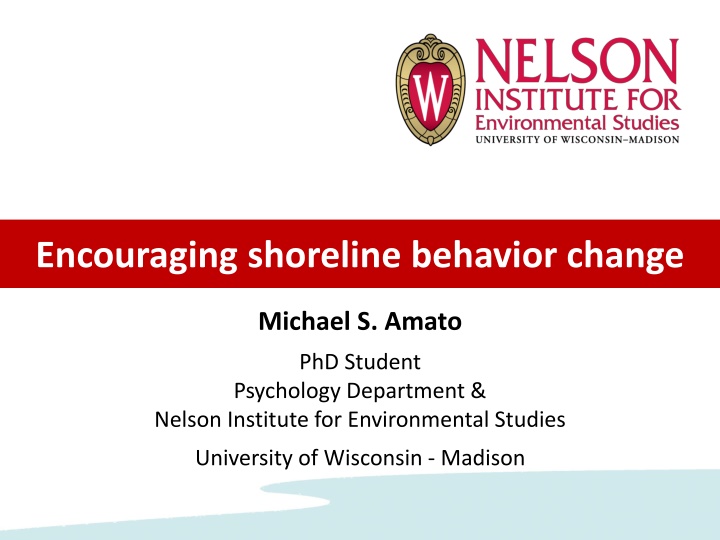 encouraging shoreline behavior change n.w