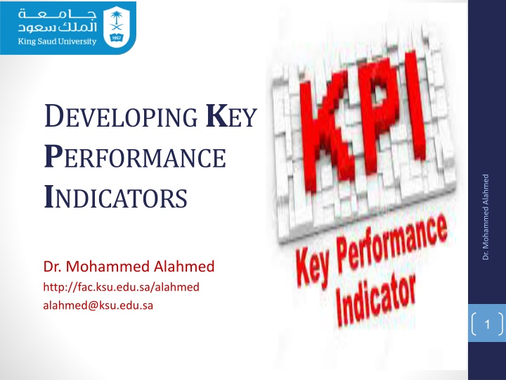 d eveloping k ey p erformance i ndicators n.w