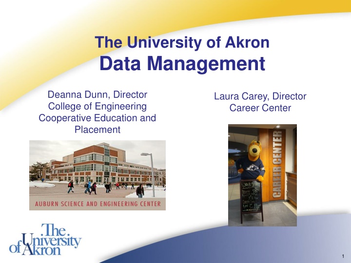 the university of akron data management n.w