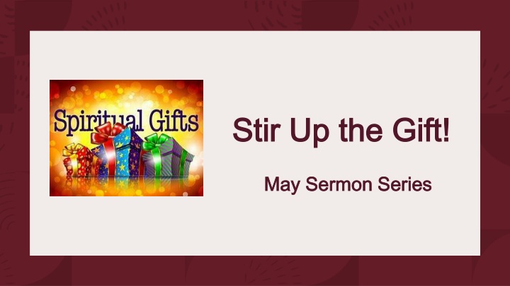 stir up the gift stir up the gift n.w